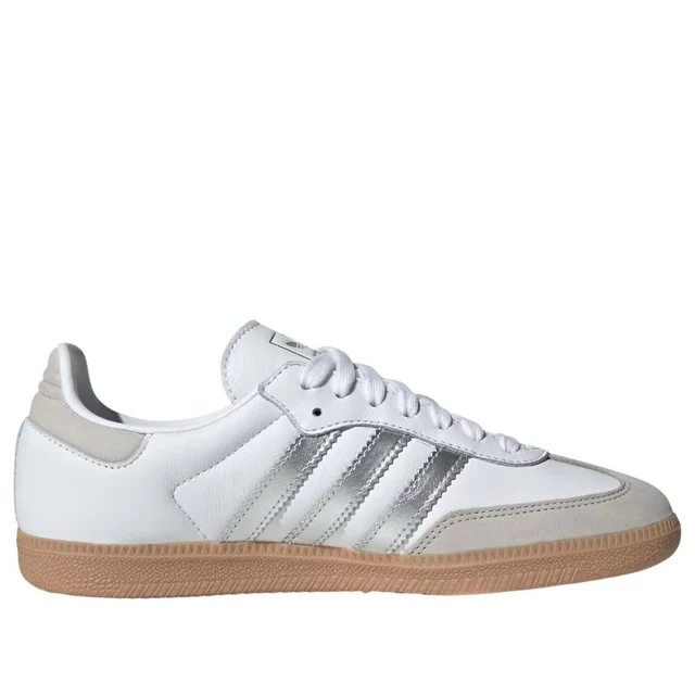 Adidas Samba OG White Silver Metallic Grey (Women's)-2