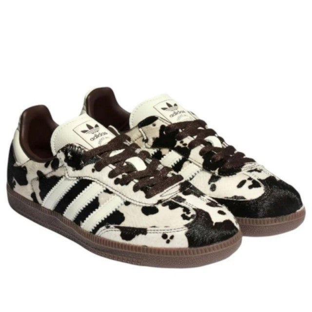 Adidas Samba OG Cow Print Dark Brown White (Women's)-4