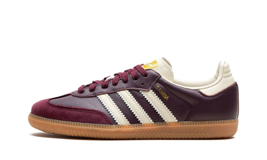Adidas Samba OG Maroon Gold Metallic (Women's) Pre Order Bulk-1